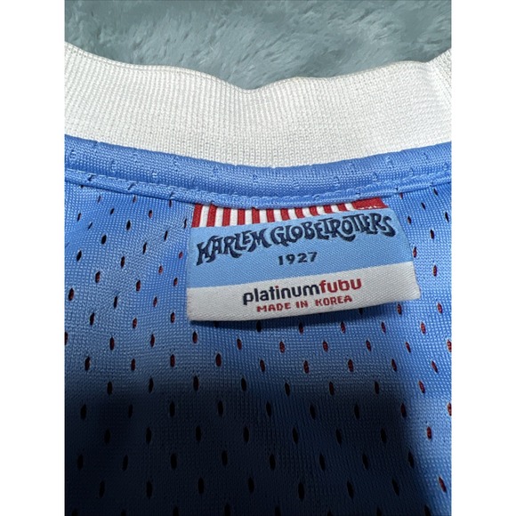 Harlem Globetrotters Jersey Curly 22 Platinum FUBU Men's XXL Vintage 75th - Picture 4 of 10